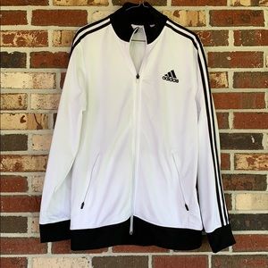 White Adidas Track Jacket